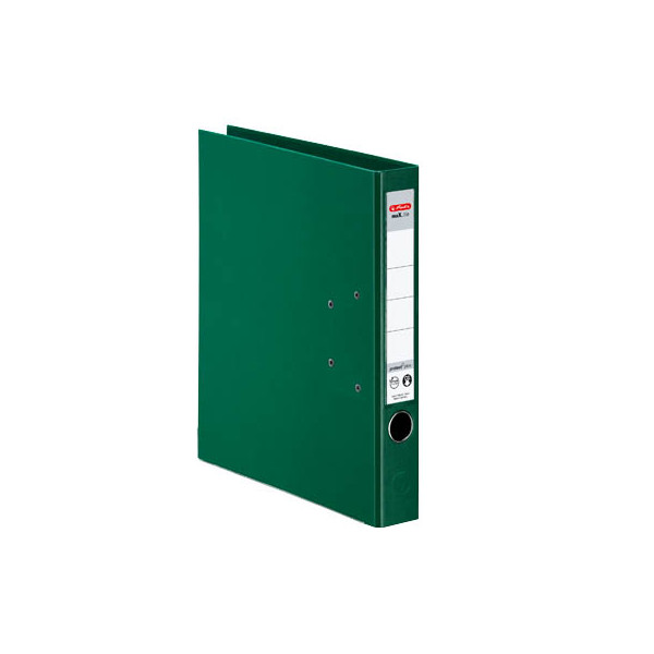 10 Stück Herlitz Ordner maX.file protect plus 10834760, A4 50mm schmal PP vollfarbig grün 4008110308463 Herlitz