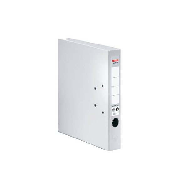 10 Stück Herlitz Ordner maX.file protect plus 10834786, A4 50mm schmal PP vollfarbig weiß 4008110308500 Herlitz