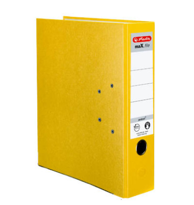 Ordner maX.file protect 5481304, A4 80mm breit PP vollfarbig gelb