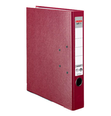 Ordner maX.file protect 5450309, A4 50mm schmal PP vollfarbig rot