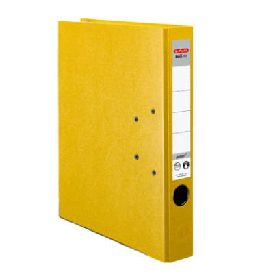 Ordner maX.file protect 5451307, A4 50mm schmal PP vollfarbig gelb