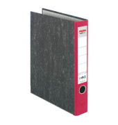 Ordner maX.file nature 05141304, A4 50mm schmal Karton Wolkenmarmor rot