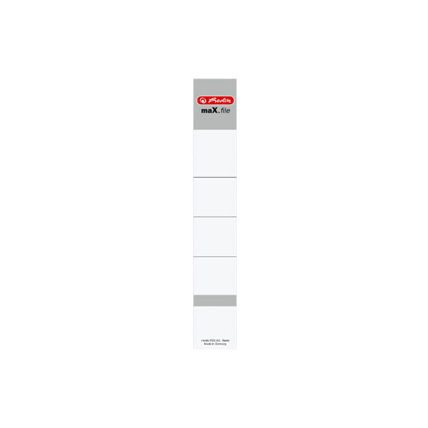 4008119743159 - Rückenschilder maXfile 09743154 weiß schmal kurz 30x190mm einsteckbar 4008119743159 10 Stück