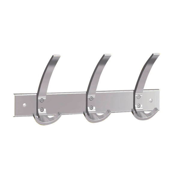 4044917415614 - Wandgarderobe public 6402 Metall Kunststoff mit 3 Haken silber 1 Stück 4044917415614 Kerkmann 4044917415614 - Wandgarderobe public 6402 Metall Kunststoff mit 3 Haken silber 1 Stück 4044917415614 Kerkmann