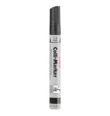 Permanentmarker Colli-Marker, 8860603, Pack, schwarz, 1-4mm Rundspitze