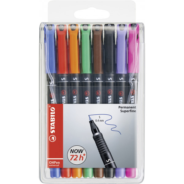 4006381115087 - Folienstift OHPen Universal S farbig sortiert 04 mm 8er-Etui permanent 4006381115087 8 Stück