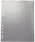 Kunststoffregister 1117, 1 bis 52, A4, 120µm, graue Taben, 52-teilig