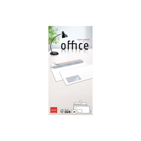 7610425347906 - Briefumschlag Office 7446612 Din Lang+ (C6 5) mit Fenster haftklebend 80g hochweiß 7610425347906 50 Stück