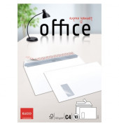 Versandtaschen Office 74493.12, lange Seite offen, C4, mit Fenster, haftklebend, 120g, hochweiß