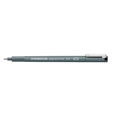 Fineliner pigment liner 308, 308 04-9, grau (Schreibfarbe: schwarz), 0,4mm