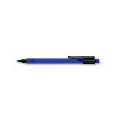 Druckbleistift Graphite 77707, 777 07-3, H&auml;rte B, 0,7mm, blau, mit Radiergummi