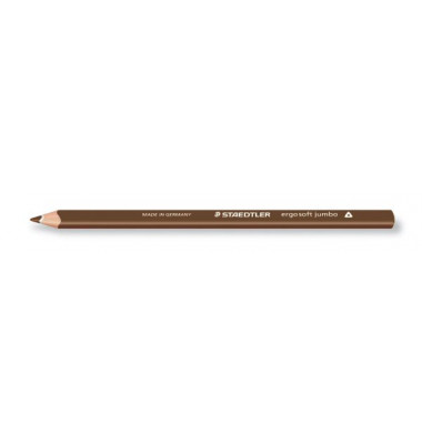 Buntstifte ergosoft 158 158-76, dunkelbraun, dreikant, ergonomisch