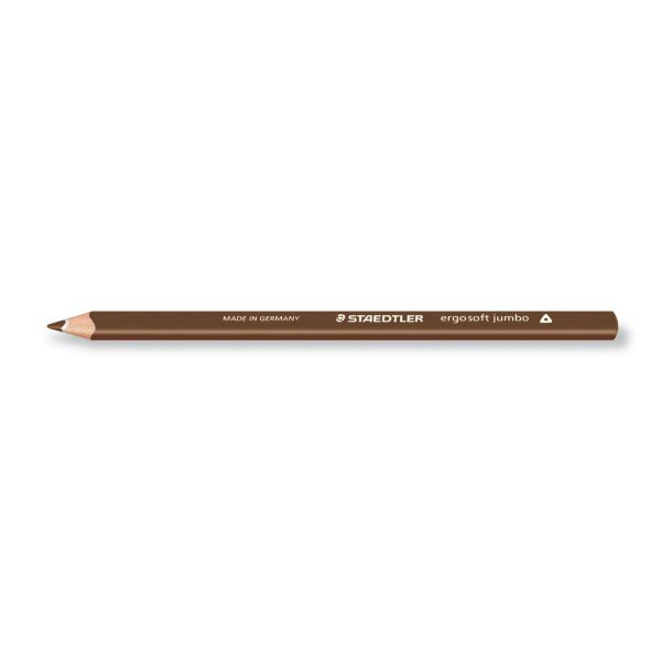 12 Stück Staedtler Buntstifte ergosoft 158 158-76, dunkelbraun, dreikant, ergonomisch 4007817158074 Staedtler