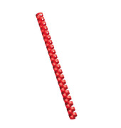 Plastikbinderücken 17160221 rot US-Teilung 21 Ringe auf A4 16mm