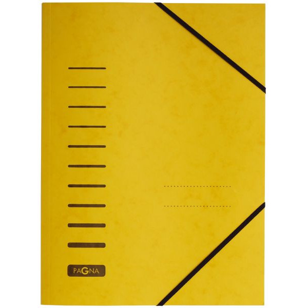 4013951004993 - Eckspannmappe 24007-05 A4 gelb Karton 335g mit 3 Einschlagklappen 4013951004993 Pagna