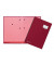 Unterschriftenmappe DE LUXE 24201-01, A4 20 F&auml;cher Graupappe mit Leinen &uuml;berzogen rot + rosa