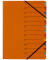 Ordnungsmappe Easy 24131-12, 1-12, orange, Din A4, 12 F&auml;cher