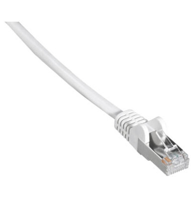 Netzwerkkabel weiß RJ-45 Stecker 10m Cat 5e