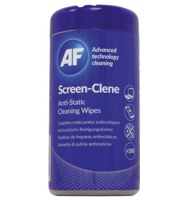 Bildschirm-Reinigungstücher Screen-Clene für Bildschirme/Glas Dose antistatisch 100 Tücher