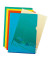 Sichthüllen 2337-00, A4, farbig sortiert, transparent, genarbt, 0,12mm, oben & rechts offen, PP