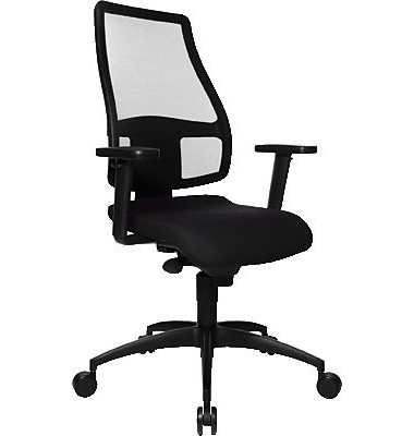 Bürodrehstuhl Synchro Net mit Armlehnen schwarz