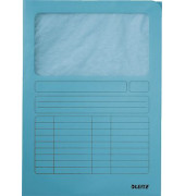 Sichtmappen 3950-00-30, A4 blau Recyclingkarton 160g