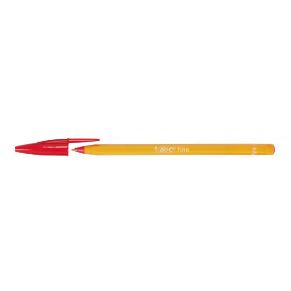 20 Stück Bic Kugelschreiber Orange orange/rot Mine 0,35mm Schreibfarbe rot 0070330101609 Bic
