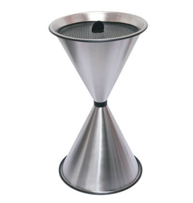 Standaschenbecher silber Edelstahl Durchmesser 40 cm