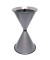 Standaschenbecher silbermetallic Retro - Design