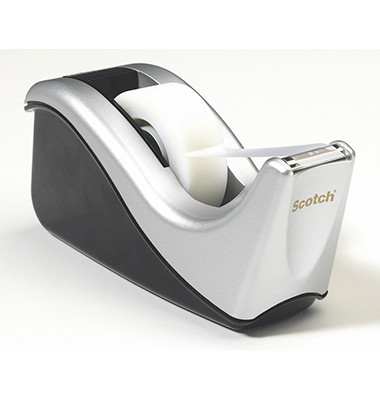 Klebebandabroller C60-ST C60ST, f&uuml;r Klebeb&auml;nder bis 19mm x 33m, silber/schwarz