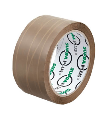 Packband SUPRAPLUS 100957, 50mm x 50m, PP, fadenverstärkt, leise abrollbar, braun