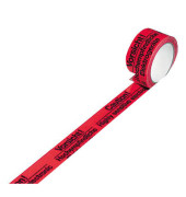 Signalpackband 100336, Vorsicht Elektrogeräte, 50mm x 66m, PVC, leise abrollbar, rot/schwarz