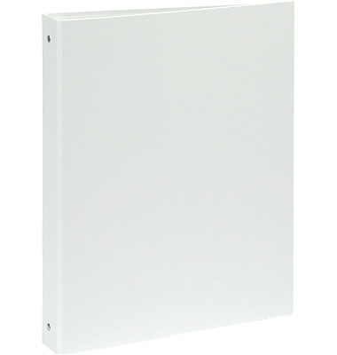 Ringbuch 51378E, A4 4 Ringe 30mm Ring-&Oslash; Karton, PP-kaschiert wei&szlig;