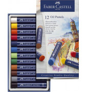 &Ouml;lkreide Pastell, 127012, farbig sortiert, rund, 10x70mm (&Oslash;xL)