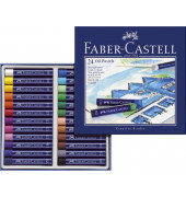 Pastell-Ölkreide Goldfaber 127024 24er Etui farbig sortiert rund 10x70mm