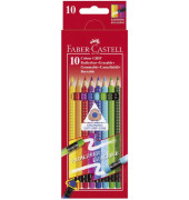 Bunststifte Colour Grip mit Radiergummi 10-farbig sortiert 7 x 175mm