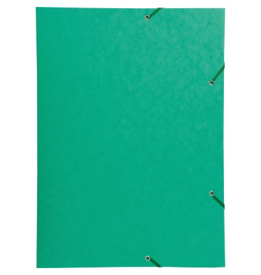 Eckspannmappe Nature Future 59515E, A3 grün Karton 600g, mit 3 Einschlagklappen