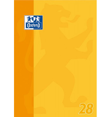 Schulblock 100050353, Lineatur 28 / kariert mit Rand innen/außen, A4, 90g, 50 Blatt