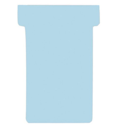 T-Karten TK1 Größe 1 hellblau 17x47mm 170g blanko 100 Stück
