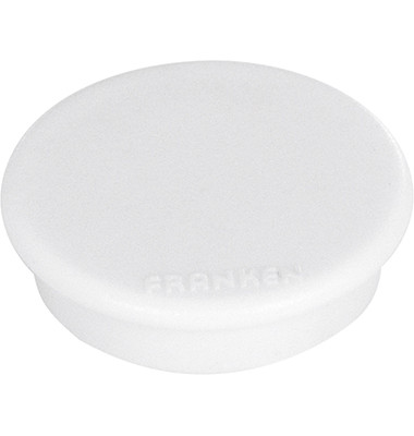 Haftmagnete HMS3609 rund 38x7mm (ØxH) weiß 2500g Haftkraft