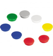 Haftmagnet Haftmagnet, HM2099, Rund, 24mm &Oslash;, farbig sortiert, 300g