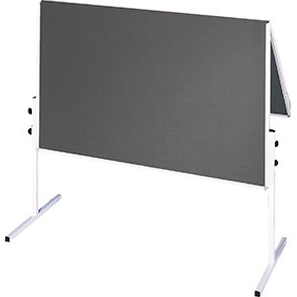 4016946182621 - Moderationstafel X-tra! Line CC-UMTF-G12 120x150cm Filz + Filz (beidseitig) pinnbar klappbar grau + grau 4016946182621 Fran
