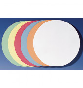 Moderationskarten UMZS2099, Ø 19,5cm, Kreis, 130g, farbig sortiert 