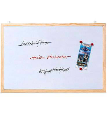 Whiteboard Memoboard, CC-MM6080, 80x60cm, lackiert, Holzrahmen