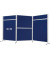 Moderationstafel für Stellwand Eco EL-UTF1503, 120x150cm, Filz + Filz (beidseitig), pinnbar, blau + blau