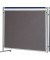 Pinnwand ECO EL-UTF1512, 150x120cm, Filz + Filz (beidseitig), Aluminiumrahmen, grau + grau