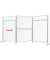 Whiteboardtafel f&uuml;r Stellwand ECO, EL-UTS150, 150x120cm, lackiert, Aluminiumrahmen