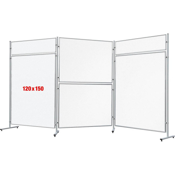 4016946194006 - Whiteboardtafel für Stellwand ECO doppelseitig EL-UTS150 120x150cm (BxH) lackiert Aluminiumrahmen 4016946194006 Franken
