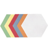 Moderationskarten Wabe farbig sortiert 19x16,5cm selbstklebend