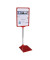Preisständer A4 ausziehbar 32-62 cm rot